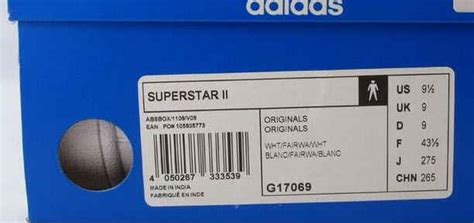 adidas seriennummer